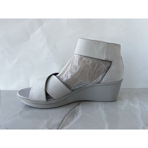 Naturalizer Womens Riviera Gray Wedge Heels Sandals Shoes Sz 11 M New - Picture 9 of 16